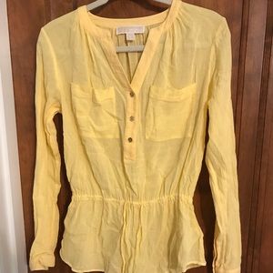 Michael Kors yellow blouse